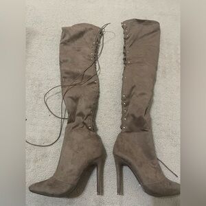 Elegant Brown Over-the-Knee Boots